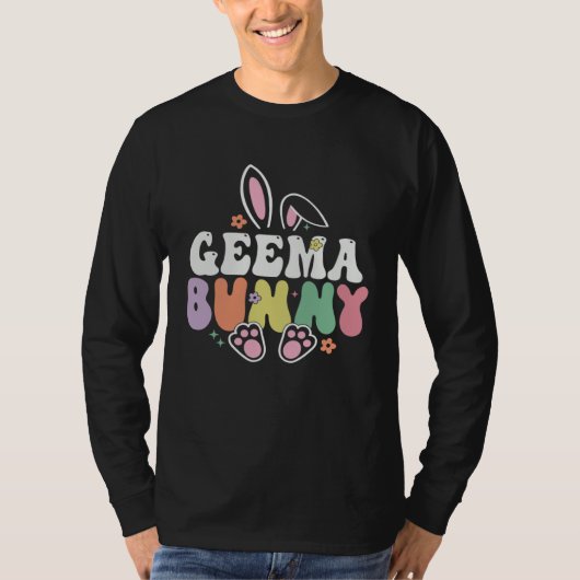 Geema Bunny Women Easter Day Rabbit Grandma Family Tシャツ (正面)