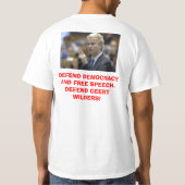 Geert Wilders Tシャツ (裏面)