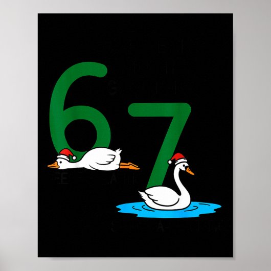Geese A Laying Swans A Swimming 67 Six Geese Seven ポスター (正面)