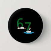 Geese A Laying Swans A Swimming 67 Six Geese Seven 缶バッジ (正面)