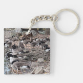 Geese in the Park Key Chain キーホルダー (裏面)