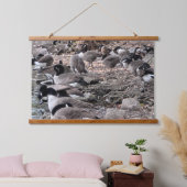 Geese in the Park Wood Topped Wall Tapestry 吊り下げ型タペストリー (寝室)