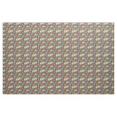 Geese, Seamless pattern, Leaves design, Nature art ファブリック (ヤード)