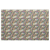 Geese, Seamless pattern, Leaves design, Nature art ファブリック (ファットクウォーター)