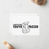 Gefeliciteerd, je bent geslaagd, diploma ノートカード (正面/裏面インサイチュ)