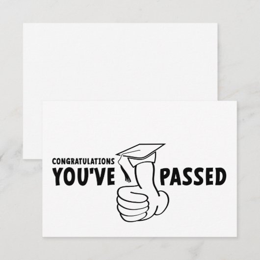 Gefeliciteerd, je bent geslaagd, diploma ノートカード (正面/裏面)