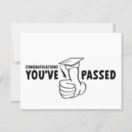 Gefeliciteerd, je bent geslaagd, diploma ポストカード