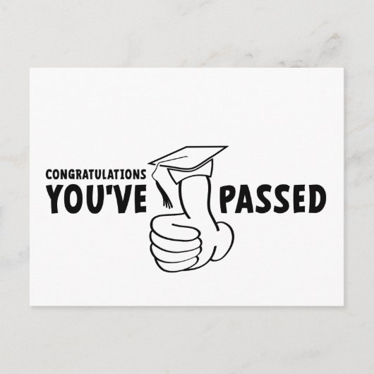 Gefeliciteerd, je bent geslaagd, diploma ポストカード (正面)