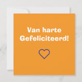 Gefeliciteerd vos, fox カード (裏面)