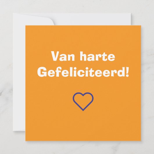 Gefeliciteerd vos, fox カード (裏面)