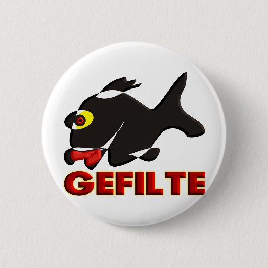 Gefilte 缶バッジ (正面)
