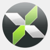 GEFORCE3D.NET ラウンドシール (正面)