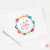 Geftスタンプ母の日 ラウンドシール (封筒)