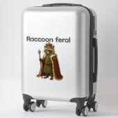 GeftステッカーRaccoon feral シール (スーツケース)