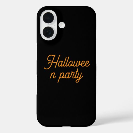 Geft ブラックiPhoneケース16 ハロウィンパーティー Case-Mate iPhoneケース (裏面)