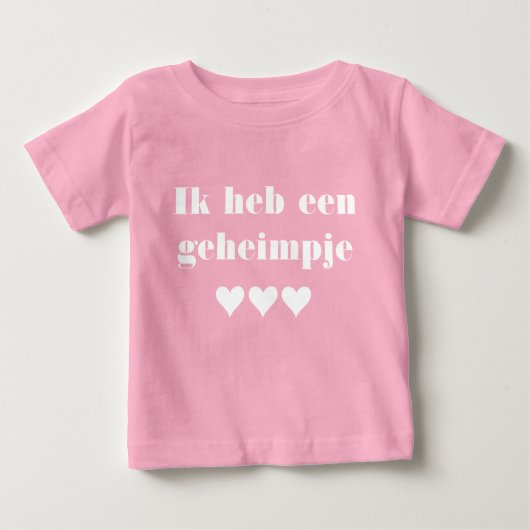 Geheimje ik word grote zusベビーTシャツ ベビーTシャツ (正面)