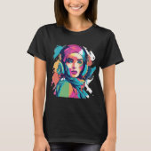 geheimnisvolles Frau, modernes Frauenportrait Tシャツ (正面)