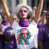 geheimnisvolles Frau, modernes Frauenportrait Tシャツ