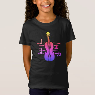 Geige mit Noten Tシャツ