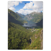 Geiranger Fjord景観（ノルウェー） クリップボード (裏面)