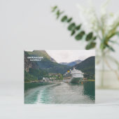 Geiranger、Geirangerfjord、ノルウェーのビュー ポストカード (スタンド正面)