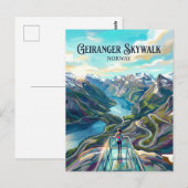 Geiranger Skywalk - Dalsnibba Norway ポストカード (正面/裏面)