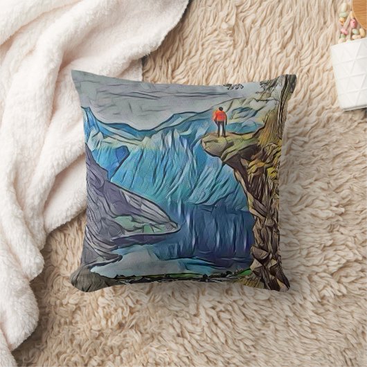 Geirangerfjord クッション (ブランケット)