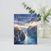 Geirangerfjord Norway ポストカード (スタンド正面)