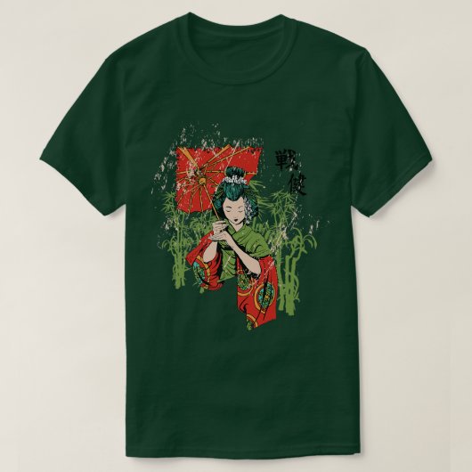 Geisha 日本の Samurai Japan (2) Tシャツ (デザイン正面)