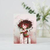 Geisha coquelicot ポストカード (スタンド正面)