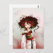Geisha coquelicot ポストカード (正面/裏面)
