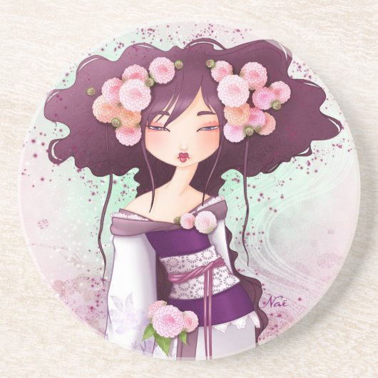 geisha dahlia コースター (正面)