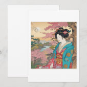 geisha estampe  招待状 (正面/裏面)