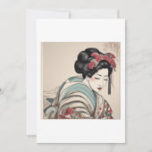 geisha illustration 招待状 (正面)