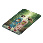 Geisha in Arashiyama Japan Kyoto マグネット (左側)