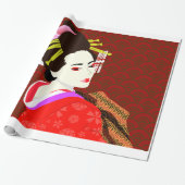 Geisha Japanese style ラッピングペーパー (アンロールド)