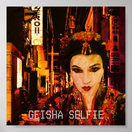 Geisha Selfie Wall Artポスター ポスター (正面)