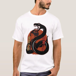 Geisha & Serpent - Japanese Art Dark Aesthetic Tシャツ