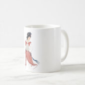 Geisha Teacup日本のまたはコーヒーマグ コーヒーマグカップ (正面右)