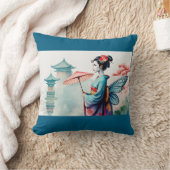 geisha watercolor クッション (ブランケット)