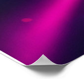 Geisha with Neon Background – Fridge Magnet Art ポスター (角)