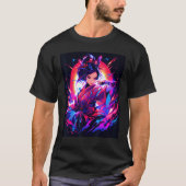 Geisha's Gaze Serene Elegance Graphic Tシャツ (正面)