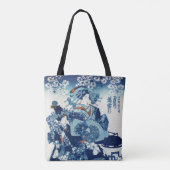 geisya日本の女国芳、浮世絵 トートバッグ (裏面)