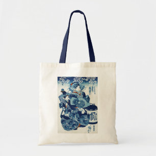 geisya日本の女国芳、浮世絵 トートバッグ