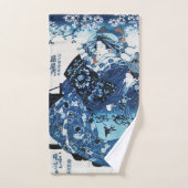 geisya日本の女国芳、浮世絵 バスタオルセット (ハンドタオル)
