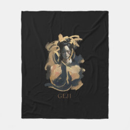 Geji Portrait フリースブランケット