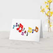 Gekleurde muziek, balken. Liefde voor muziek. カード (黄色い花)