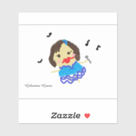  Gelantina Gomez Singing Sticker シール