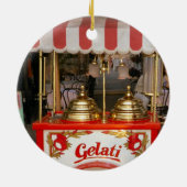 Gelatiのイタリアンなアイスクリーム セラミックオーナメント (裏面)