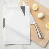 gelber Kettenbagger キッチンタオル (四つ折り)